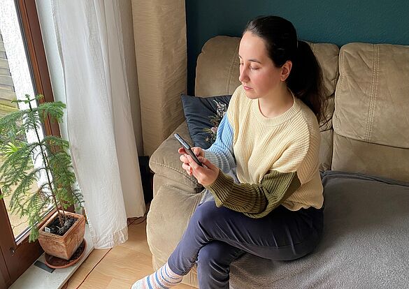 Foto Landkreis Börde / bis Ostern versucht Theresa Köhler auf ihr Handy zu verzichten.