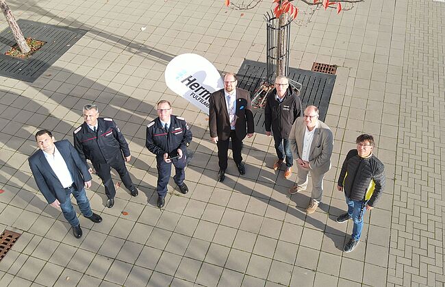 Luftbild Landkreis Börde / Hermes sponsert eine Drohne für den Kriseneinsatz.